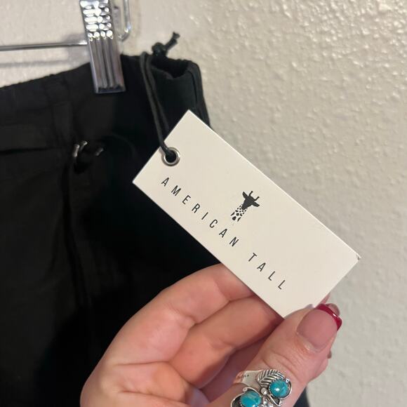 NWT American Tall Black High Rise Cargo Parachute Pants Womens Size 16T - Picture 7 of 9